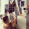 Art installation Femme: 16 sculptures covered in golden paint. — detail photo 3