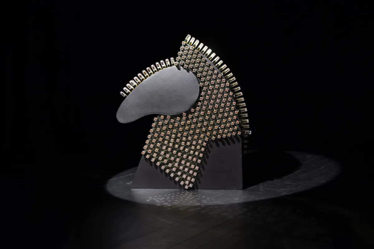 Art object made of contemporary cosmetics 'Courage' — detail photo 19