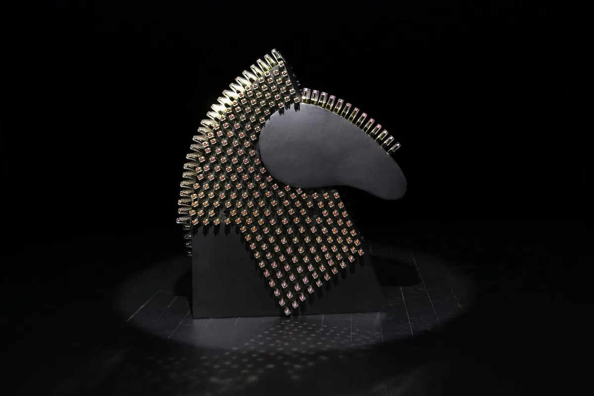Art object made of contemporary cosmetics 'Courage' — detail photo 3