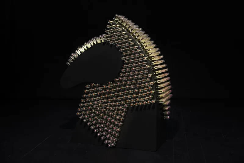 Art object made of contemporary cosmetics 'Courage' — detail photo 7