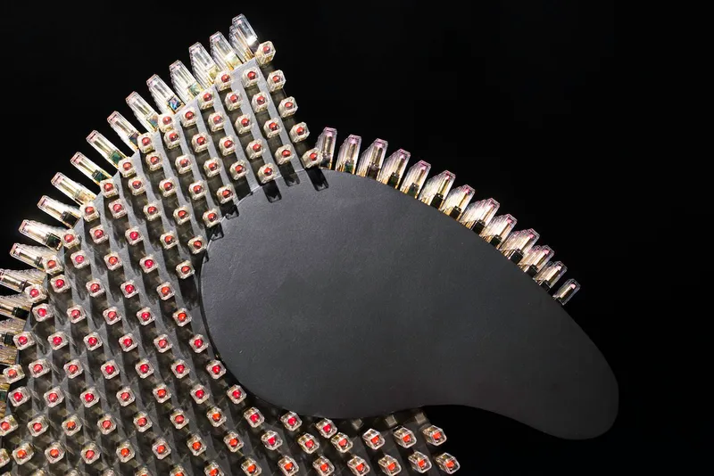 Art object made of contemporary cosmetics 'Courage' — detail photo 8