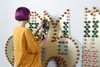 Art installation made from used coffee pods — Crown — detail photo 16