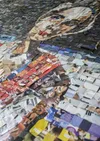 Collage out of magazine paper pieces – Modern Lithuanian interpretation — contemporary art object by Agne Kisonaite