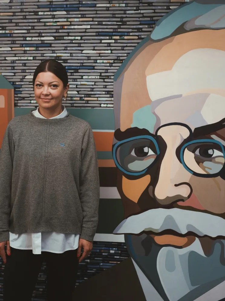 Collage Oskar Minkowski — contemporary art object by Agne Kisonaite