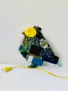 Electronic waste art: birds made of used electronics — detail photo 17