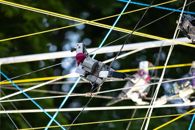 Electronic waste art: birds made of used electronics — detail photo 6