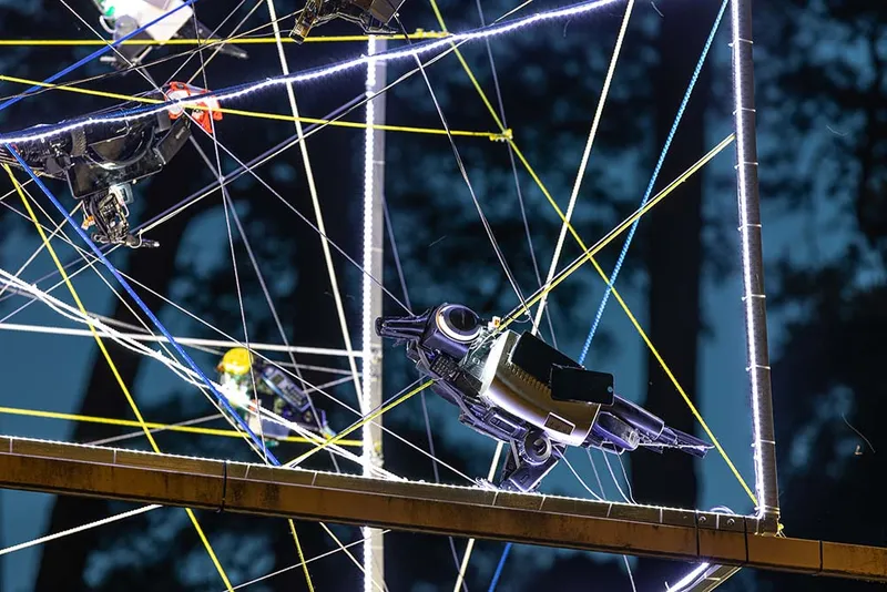 Electronic waste art: birds made of used electronics — detail photo 9
