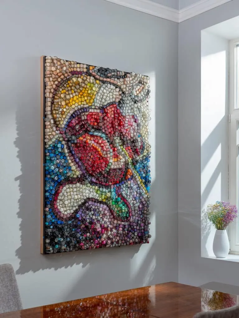 Glass Blowing: art made of used cosmetics — detail photo 3