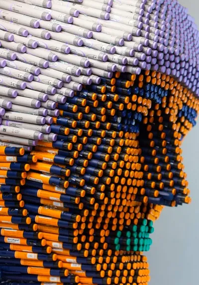 Insulin syringes art sculpture Diabetes — contemporary art object by Agne Kisonaite