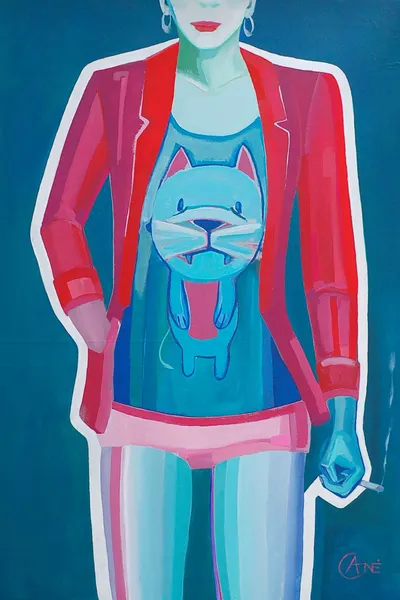 Painting Art Director — acrylic painting by Agne Kisonaite