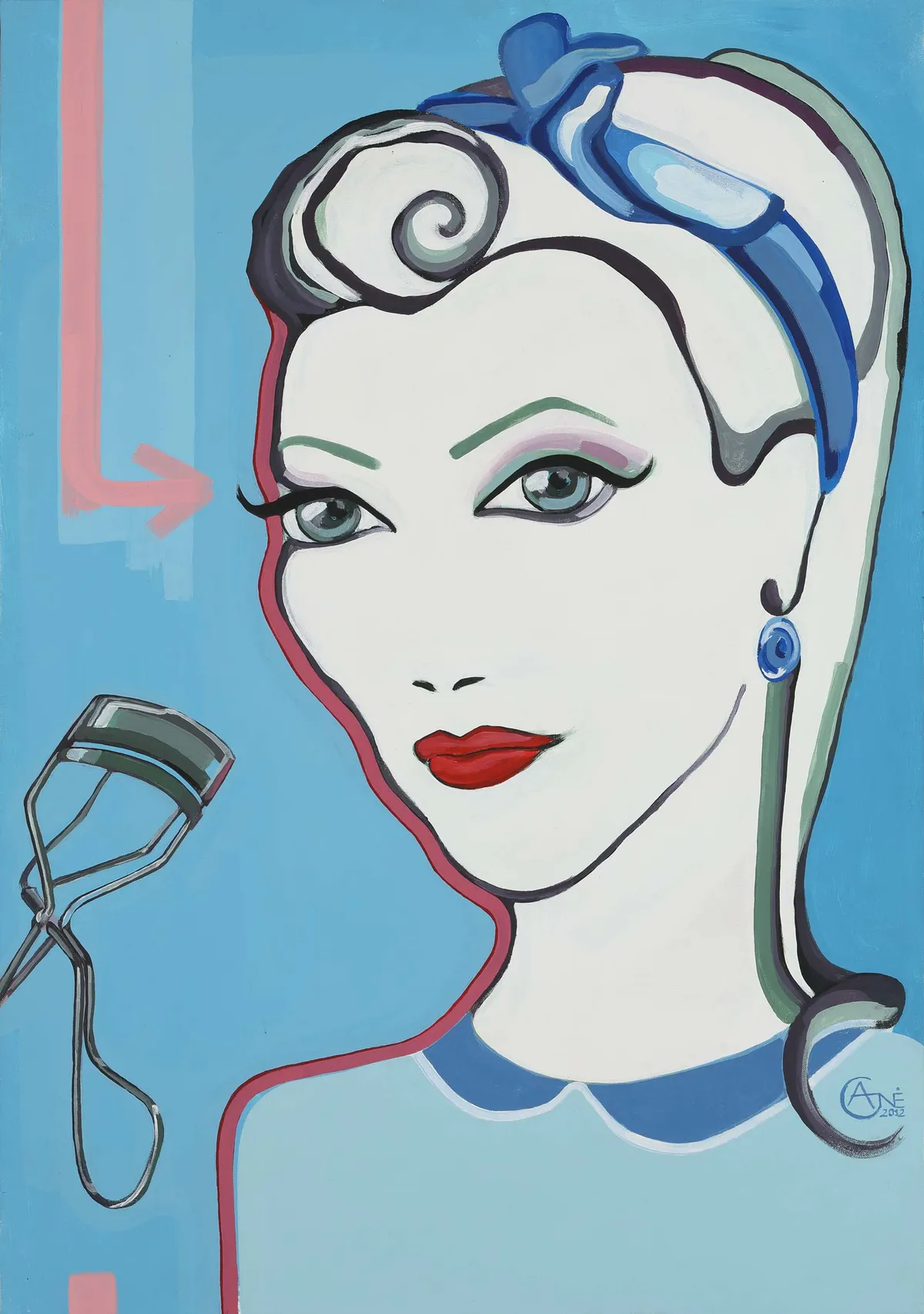 Painting Beauty Supplements — acrylic painting by Agne Kisonaite