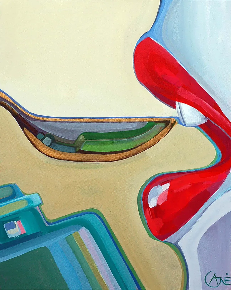 Painting Cod Liver Oil — acrylic painting by Agne Kisonaite