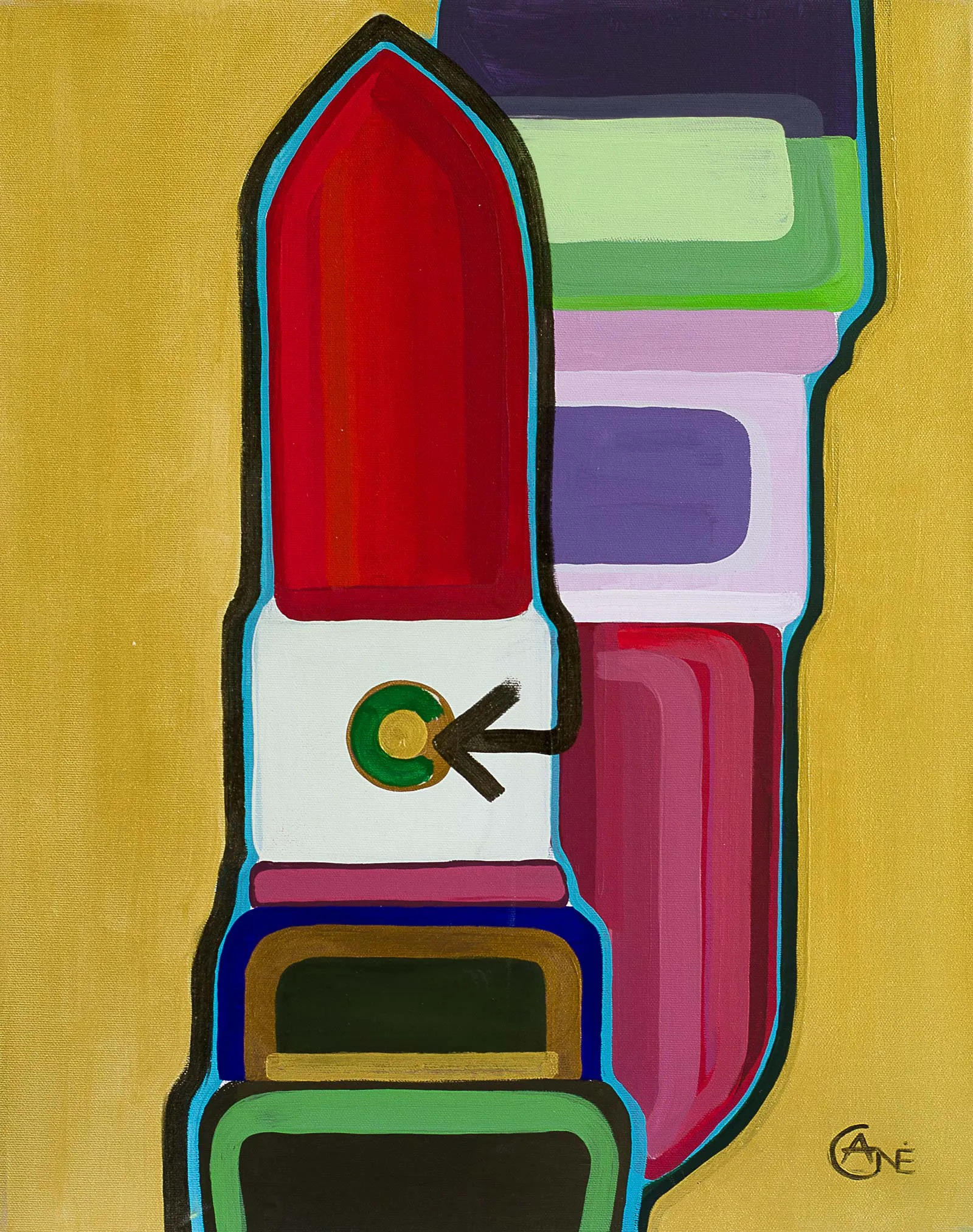 Painting Deco — acrylic painting by Agne Kisonaite