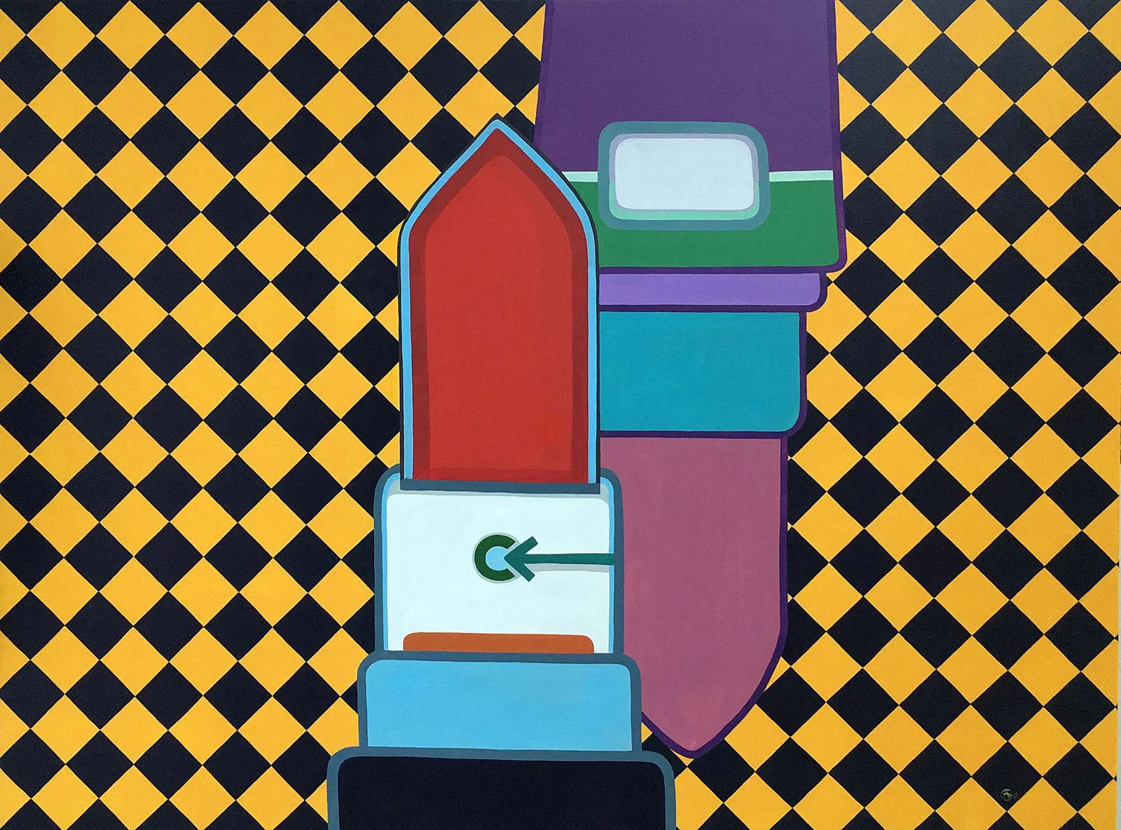 Painting Deco Plus — acrylic painting by Agne Kisonaite