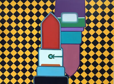 Painting Deco Plus — acrylic painting by Agne Kisonaite