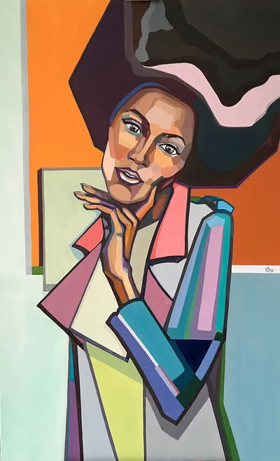 Painting Dreaming — acrylic painting by Agne Kisonaite