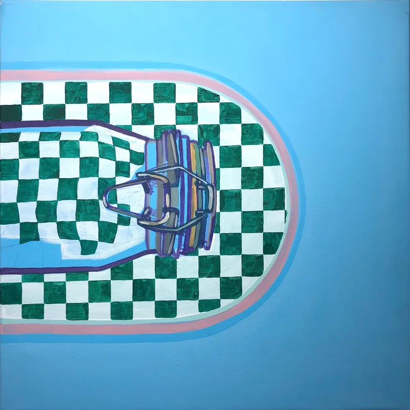 Painting Feed — acrylic painting by Agne Kisonaite