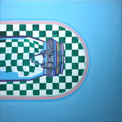 Painting Feed — acrylic painting by Agne Kisonaite