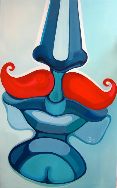Painting Hiding — acrylic painting by Agne Kisonaite