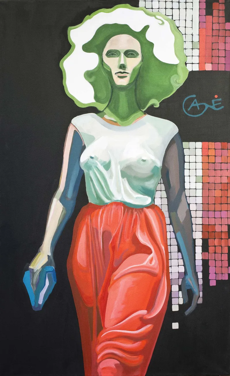 Painting Italian Silk — acrylic painting by Agne Kisonaite