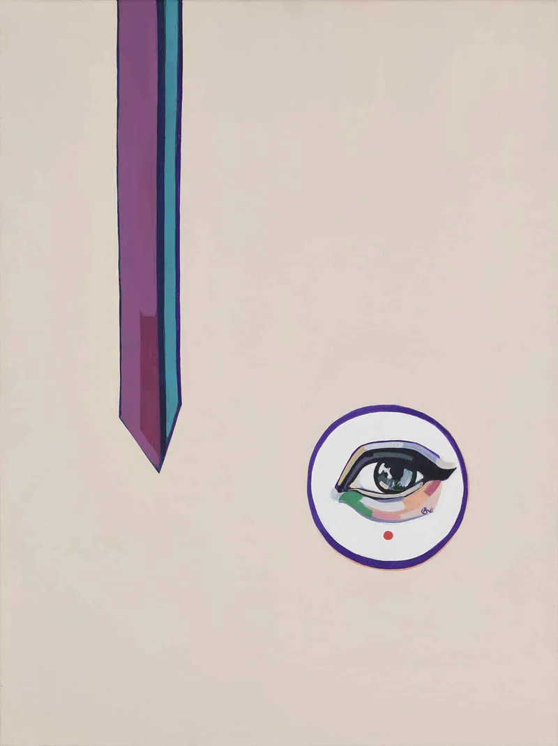 Painting Keeping an Eye — acrylic painting by Agne Kisonaite