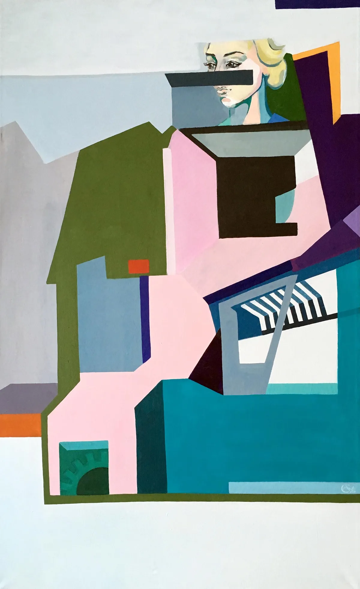 Painting Memory — acrylic painting by Agne Kisonaite