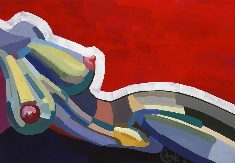 Painting Passion — acrylic painting by Agne Kisonaite
