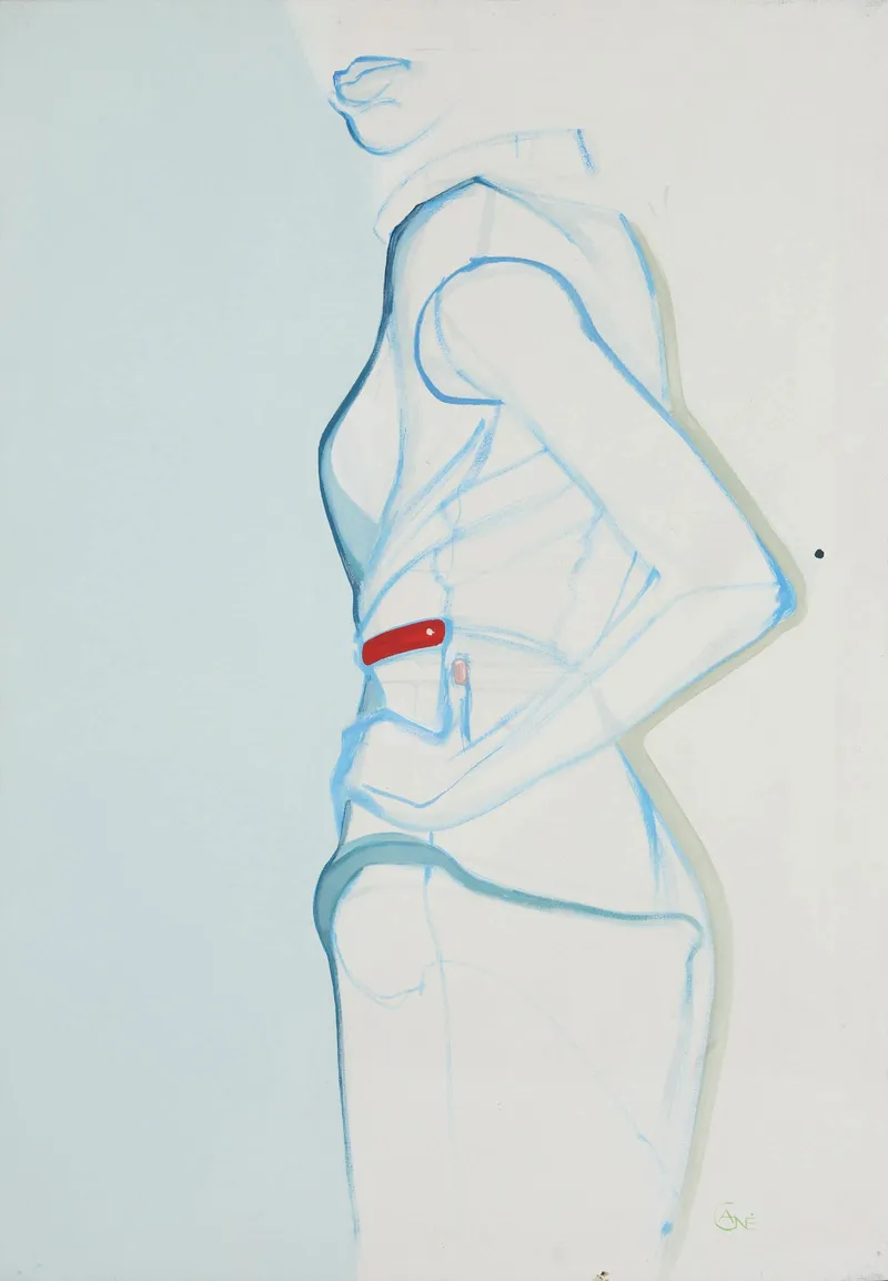 Painting 'Posture No.1' — acrylic painting by Agne Kisonaite