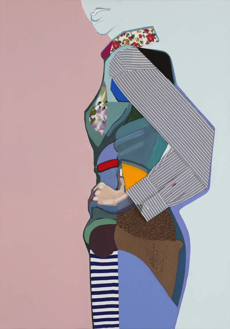 Painting 'Posture No.2' — acrylic painting by Agne Kisonaite