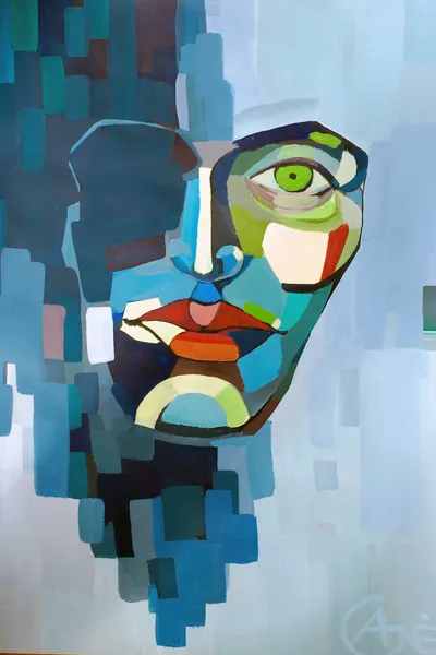 Painting Rain — acrylic painting by Agne Kisonaite