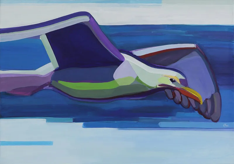 Painting Seagull #2 — acrylic painting by Agne Kisonaite