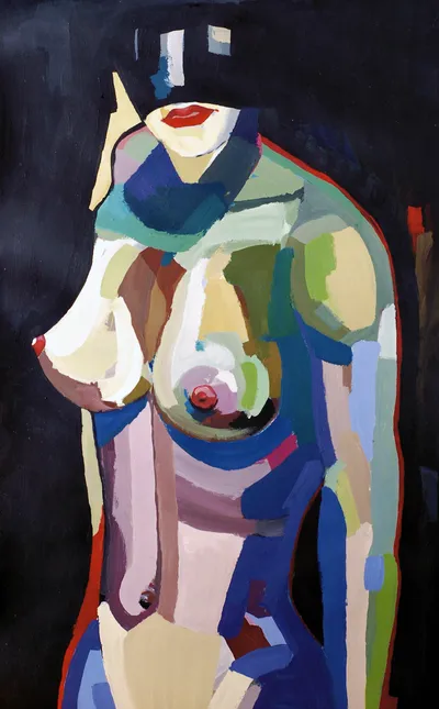 Painting Secret — acrylic painting by Agne Kisonaite