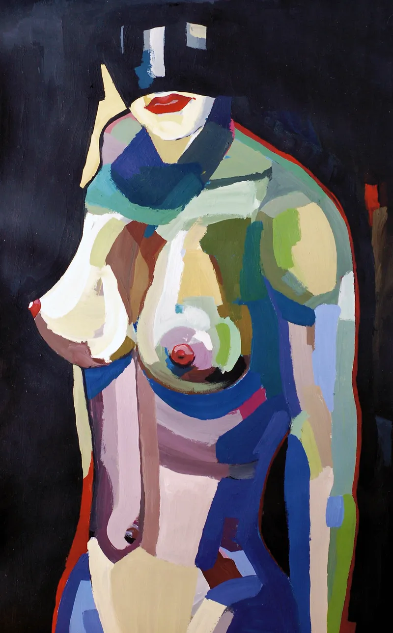 Painting Secret — acrylic painting by Agne Kisonaite