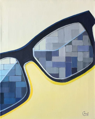 Painting Sunglasses — acrylic painting by Agne Kisonaite