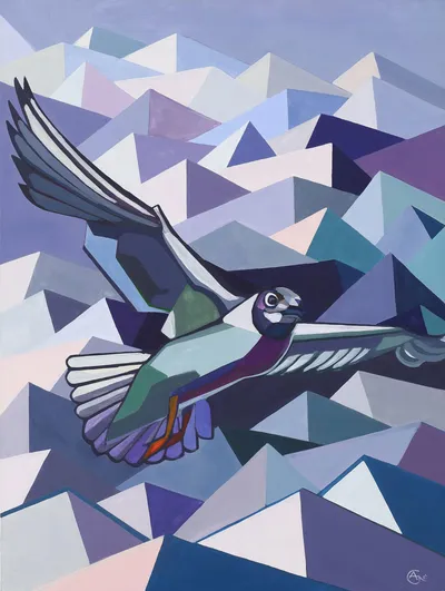 Painting Tern — acrylic painting by Agne Kisonaite