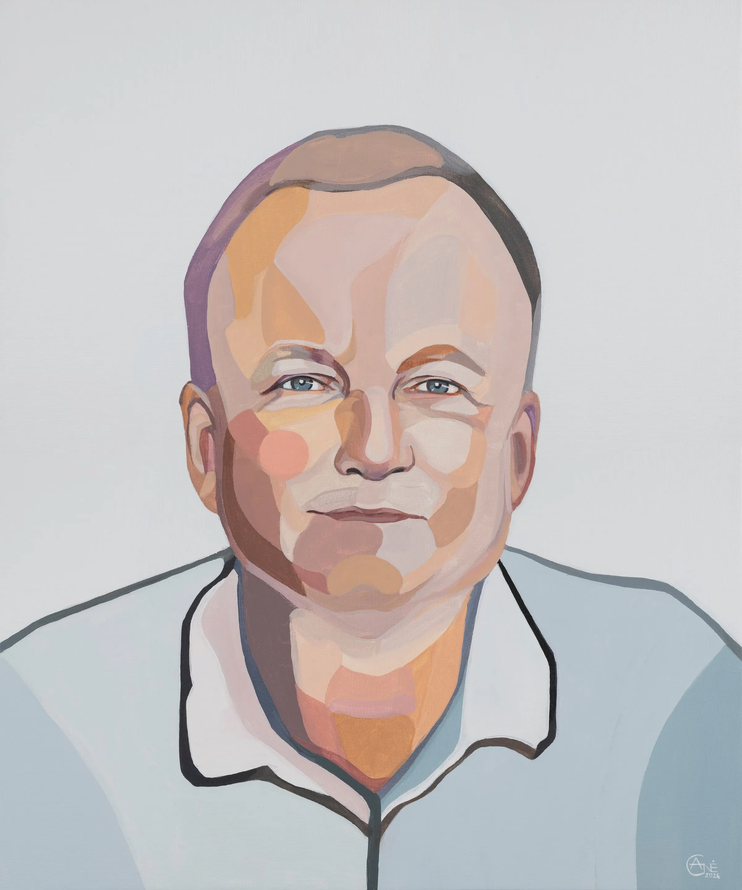 Portrait of Andrius — contemporary portrait by Agne Kisonaite