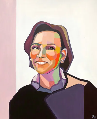 Portrait of Aukse — contemporary portrait by Agne Kisonaite