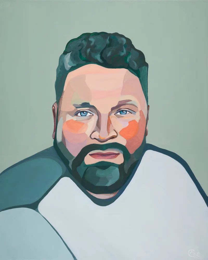Portrait of Aurimas — contemporary portrait by Agne Kisonaite