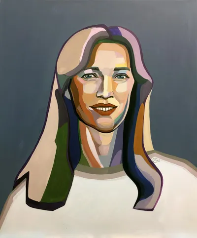 Portrait of Egle — contemporary portrait by Agne Kisonaite