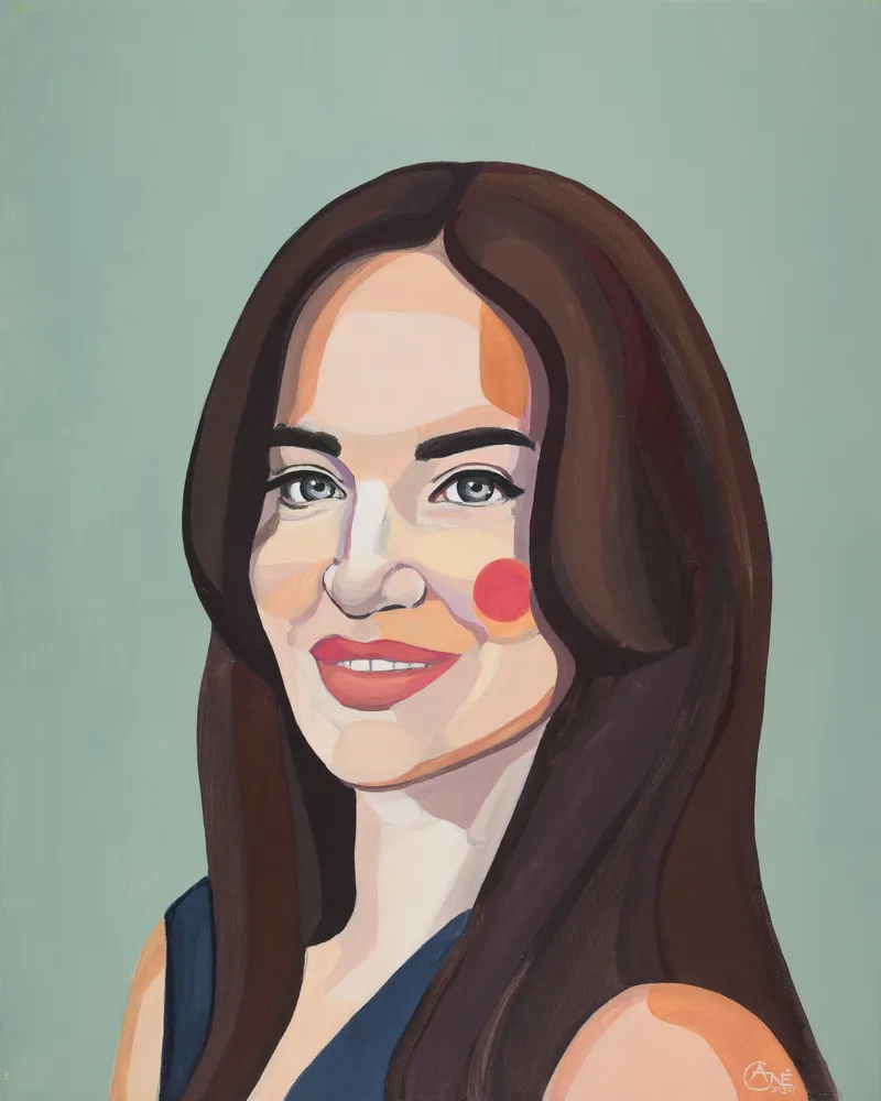 Portrait of Jurate — contemporary portrait by Agne Kisonaite