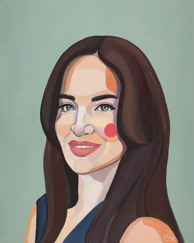 Portrait of Jurate — contemporary portrait by Agne Kisonaite
