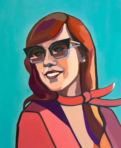 Portrait of Kristina — contemporary portrait by Agne Kisonaite