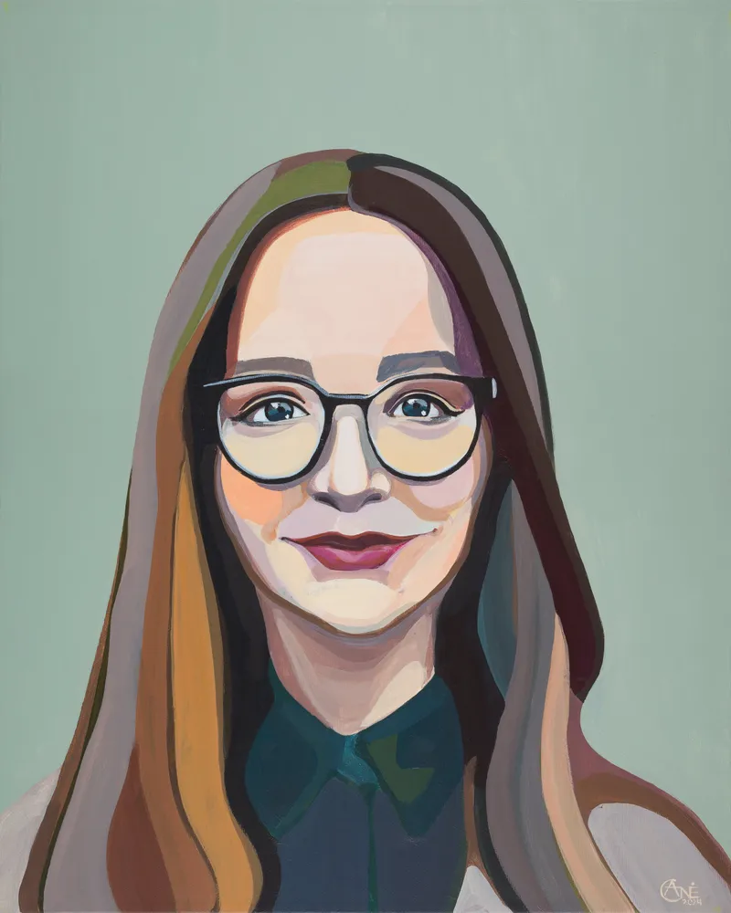 Portrait of Raminta — contemporary portrait by Agne Kisonaite