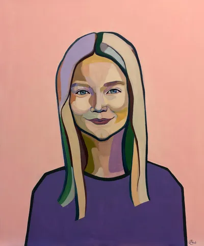 Portrait of Rusne — contemporary portrait by Agne Kisonaite