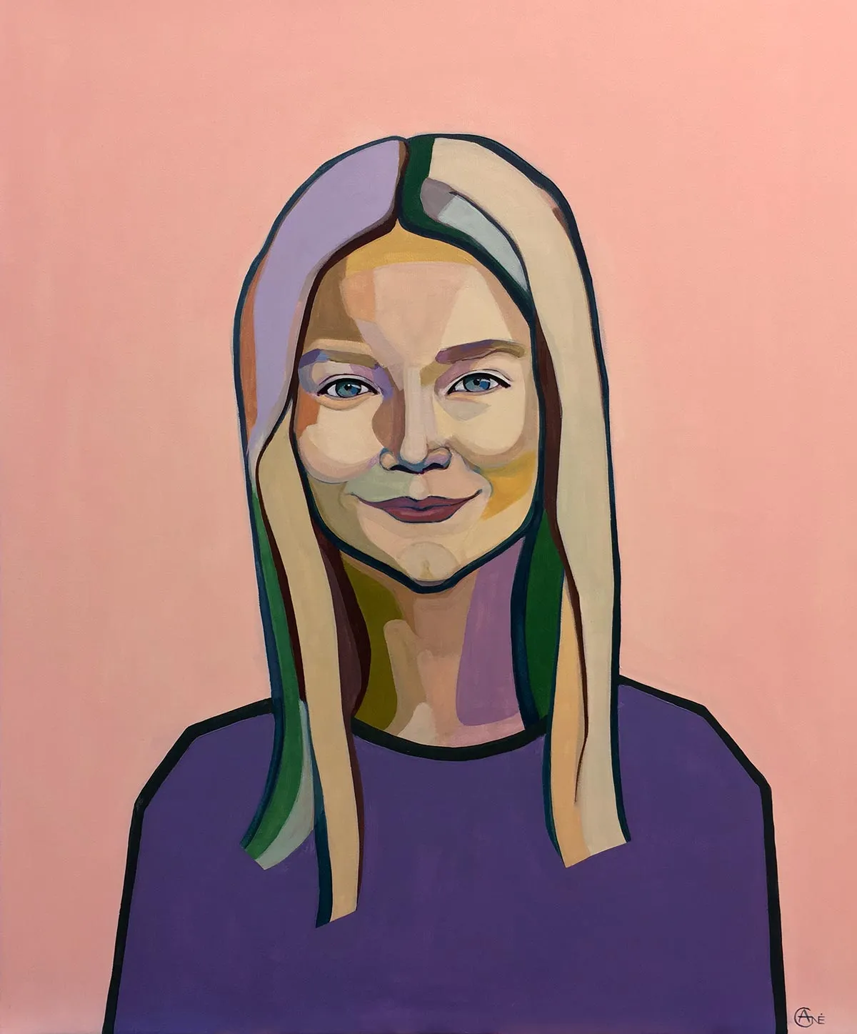 Portrait of Rusne — contemporary portrait by Agne Kisonaite
