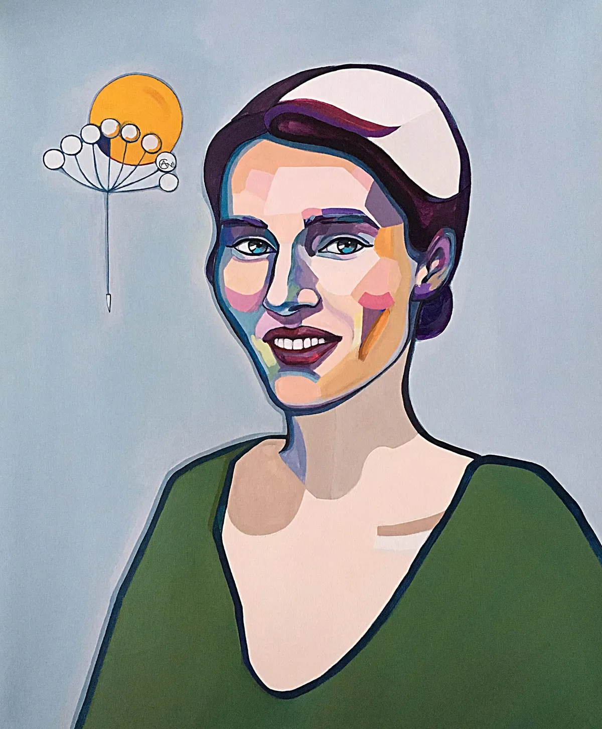 Portrait of Simona — contemporary portrait by Agne Kisonaite