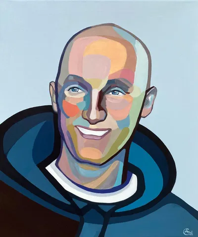 Portrait of Svajunas — contemporary portrait by Agne Kisonaite