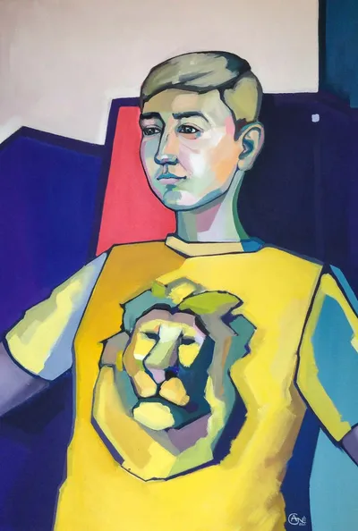 Portrait of Tomas — contemporary portrait by Agne Kisonaite