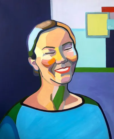 Portrait of Vaiva — contemporary portrait by Agne Kisonaite