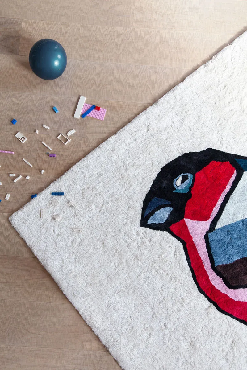 Hand-woven linen rug — photo 3